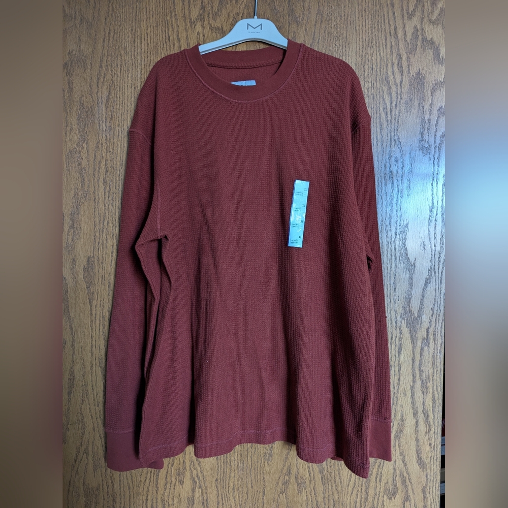 Goodfellow & Co Brick Red Waffle Knit Top